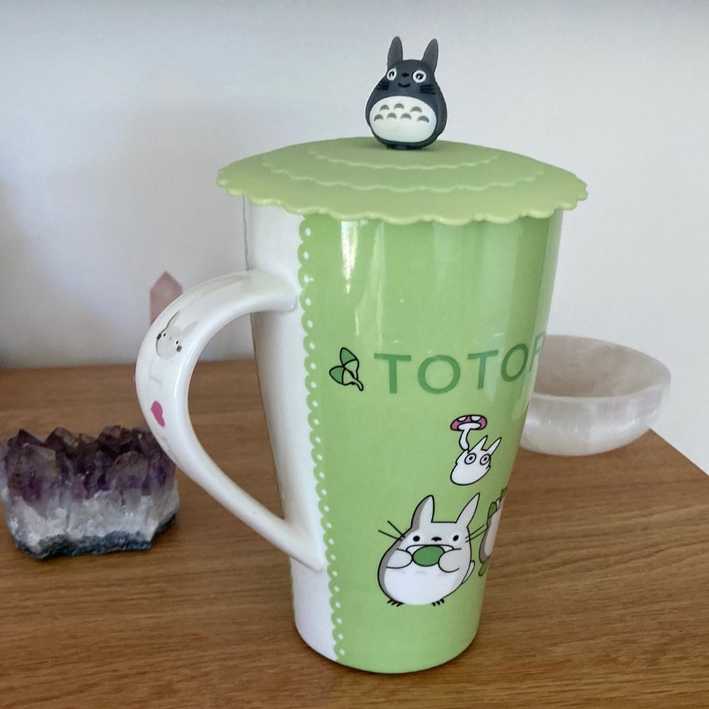 Totoro, coffee/tea mug and lid